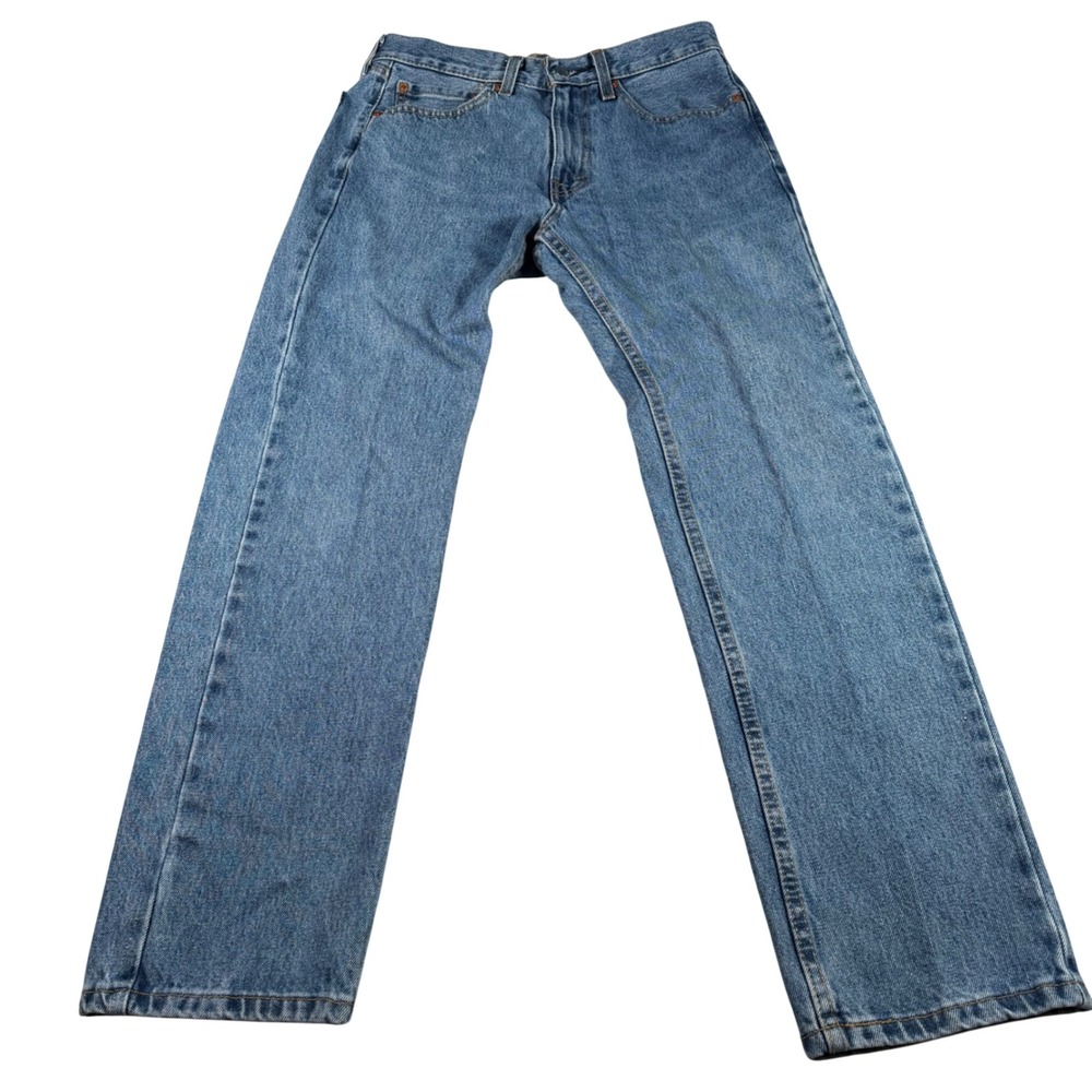 Levi's 505 Regular Fit Jeans Mens 31x30 (FITS 30 X 30) Blue Medium Wash Straight